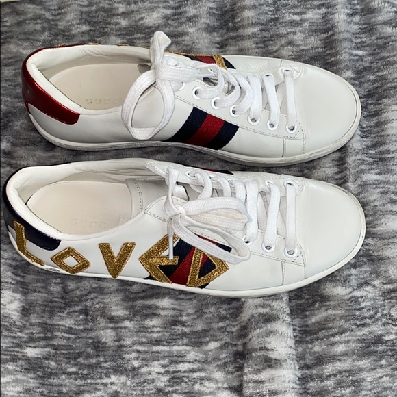 gucci loved tennis shoes